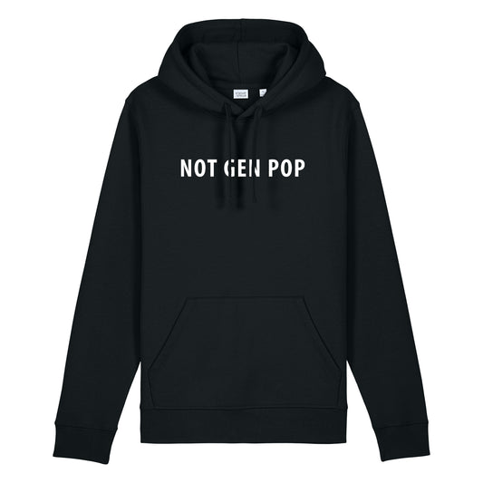 Not Gen Pop, Premium Unisex Drummer 2.0 Hooded Sweatshirt - Black