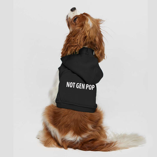 NOT GEN POP, Raised Logo, Doggie Fleece Hooded Sweatshirt