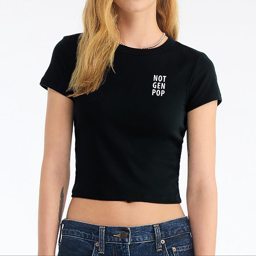 Not Gen Pop, Women’s Micro Rib Baby Tee