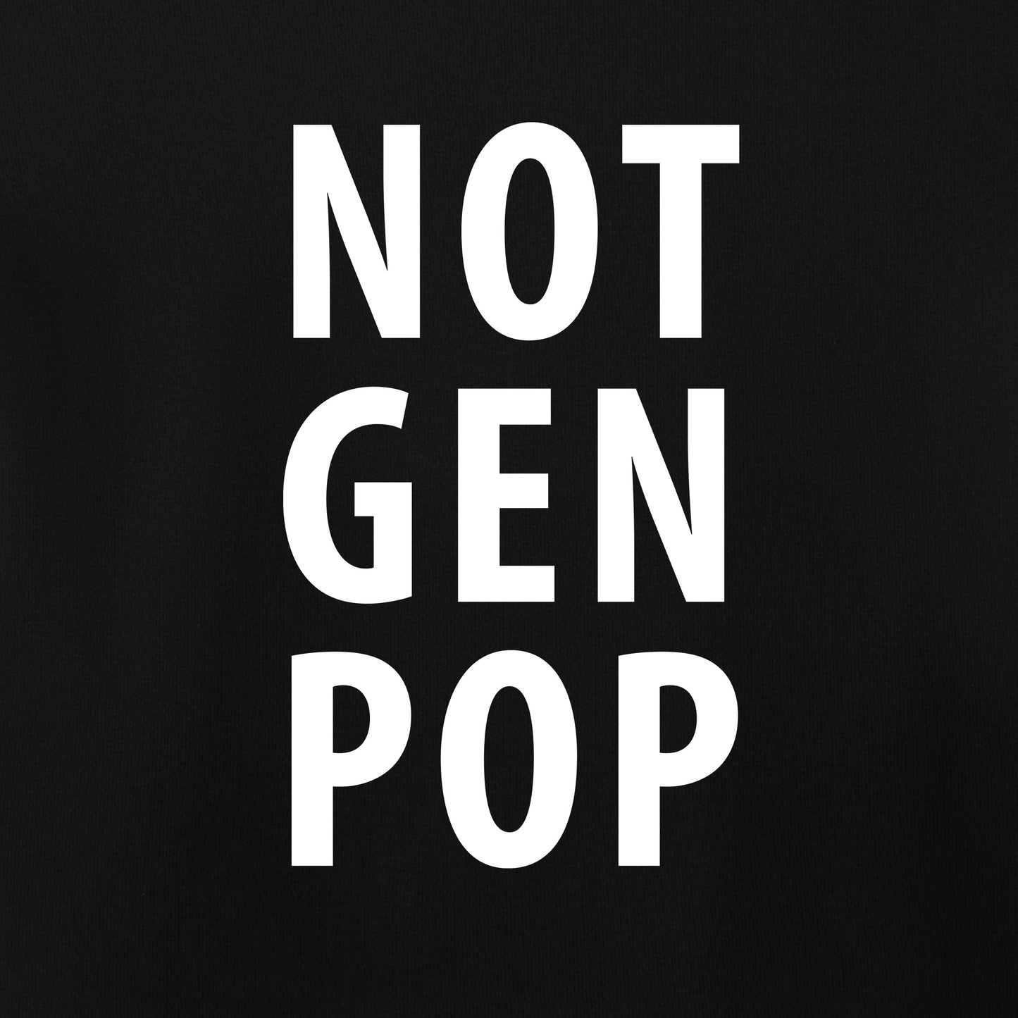 Not Gen Pop, Women’s Micro Rib Baby Tee