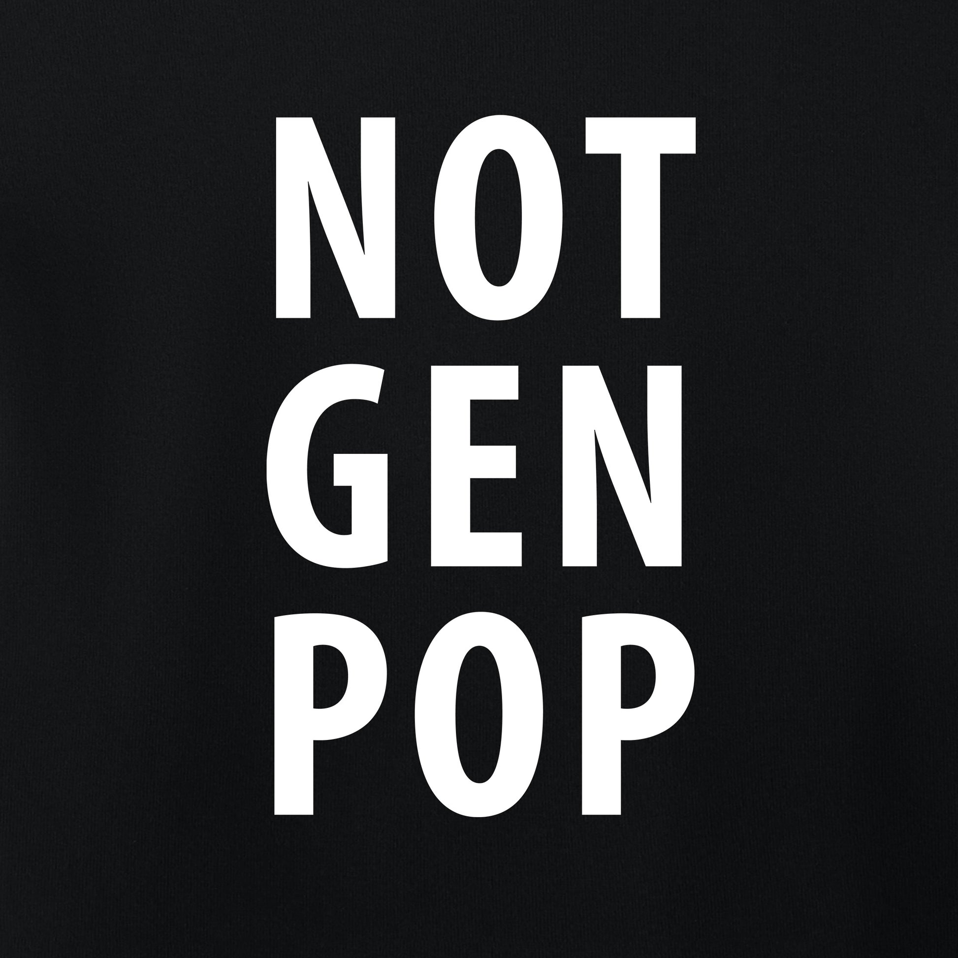 Not Gen Pop, Women’s Micro Rib Baby Tee