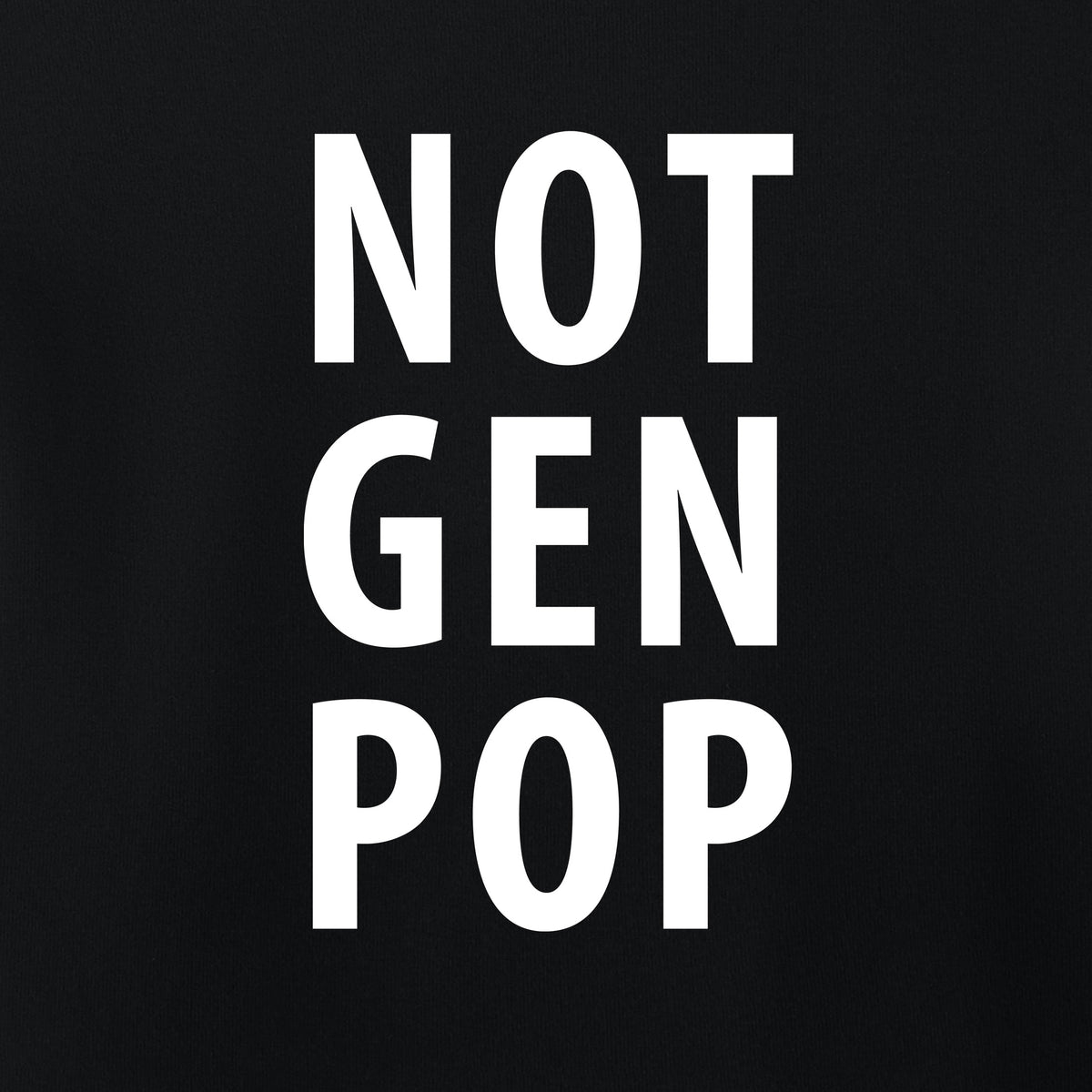 Not Gen Pop, Women’s Micro Rib Baby Tee