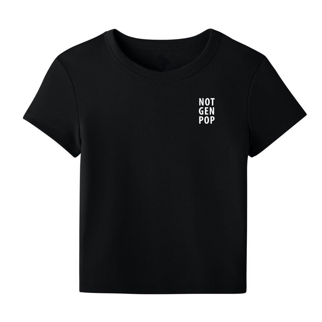 Not Gen Pop, Women’s Micro Rib Baby Tee