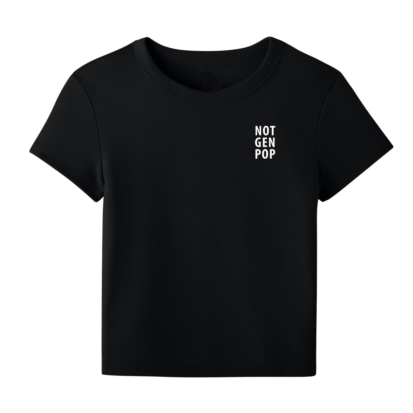 Not Gen Pop, Women’s Micro Rib Baby Tee