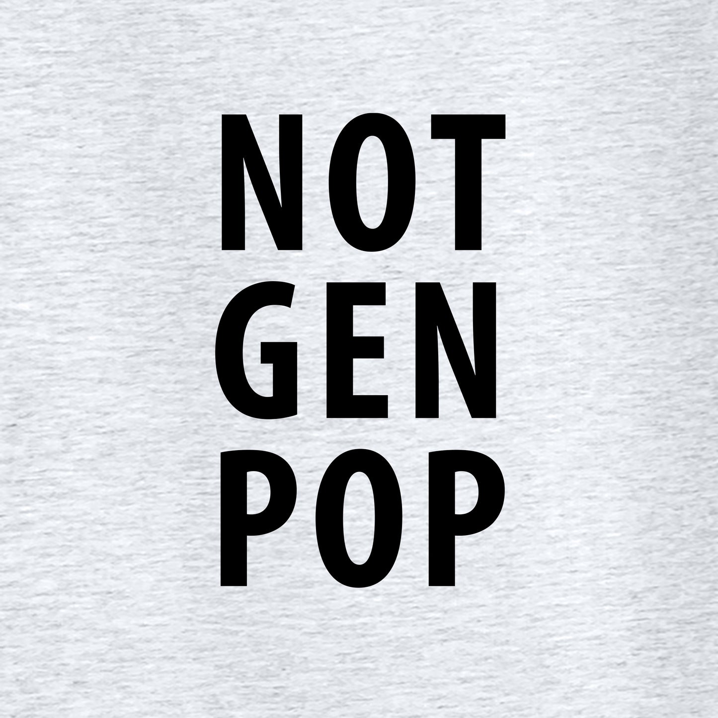 Not Gen Pop, Premium Unisex Flyer Jogger - Heather Grey