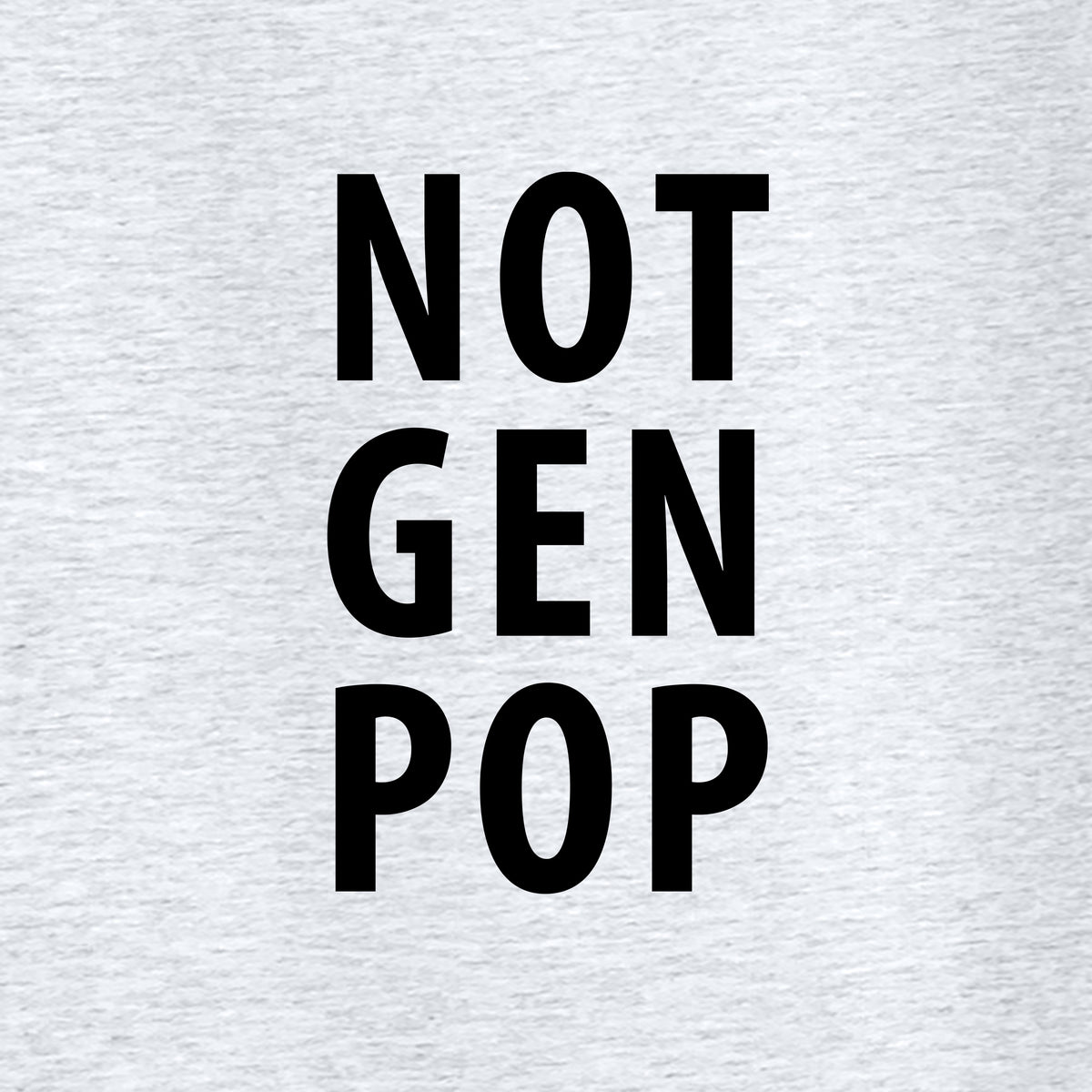 Not Gen Pop, Premium Unisex Flyer Jogger - Heather Grey