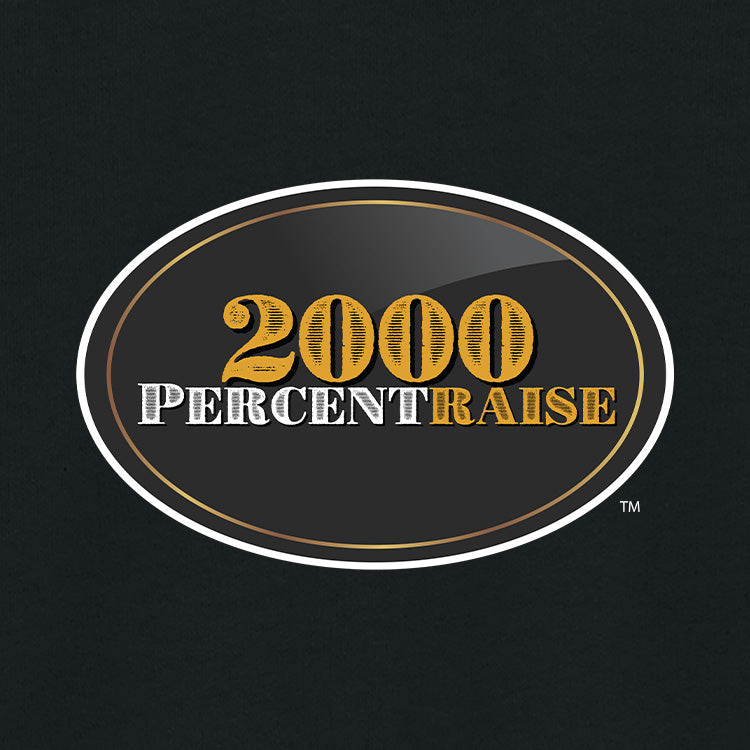 2000 Percent Raise™, Premium Unisex Drummer 2.0 Hooded Sweatshirt - Oval Logo