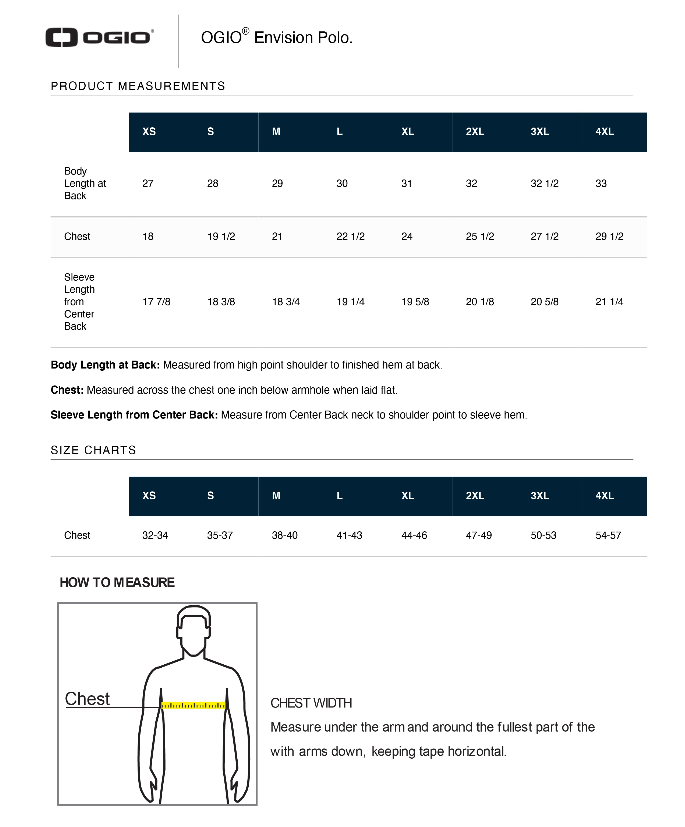 OG154-Size Chart