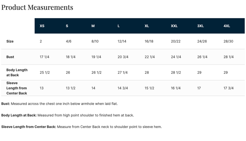 Not Gen Pop, Women's Fan Favorite™ T-Shirt - Size Chart